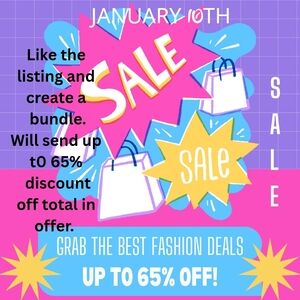 CLOSET CLOSING!! JAN 30TH. up To 65% Off